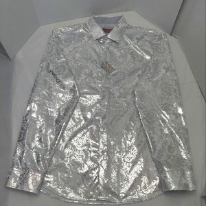 Consequence white metallic shirt